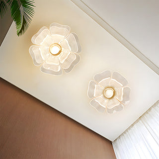 Plafonnier LED Fleur - Lampe Moderne en Acrylique Avec Cadre en Fer Pour Chambre à Coucher