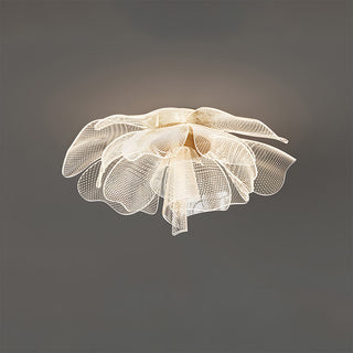 Plafonnier LED Fleur - Lampe Moderne en Acrylique Avec Cadre en Fer Pour Chambre à Coucher