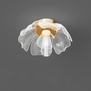 Plafonnier LED Fleur - Lampe Moderne en Acrylique Avec Cadre en Fer Pour Chambre à Coucher