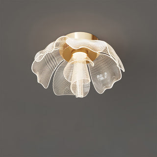 Plafonnier LED Fleur - Lampe Moderne en Acrylique Avec Cadre en Fer Pour Chambre à Coucher