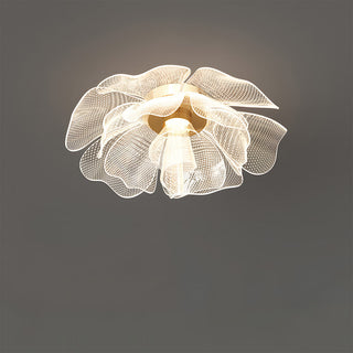 Plafonnier LED Fleur - Lampe Moderne en Acrylique Avec Cadre en Fer Pour Chambre à Coucher