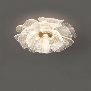Plafonnier LED Fleur - Lampe Moderne en Acrylique Avec Cadre en Fer Pour Chambre à Coucher