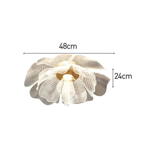 Plafonnier LED Fleur - Lampe Moderne en Acrylique Avec Cadre en Fer Pour Chambre à Coucher