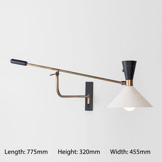 Minimalist metal cone wall sconce — dimmable modern lamp