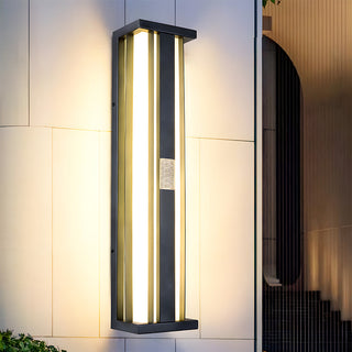 Modern black garden LED wall light angle — waterproof sconce
