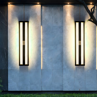 Black LED garden wall sconce waterproof — outdoor multifunctional