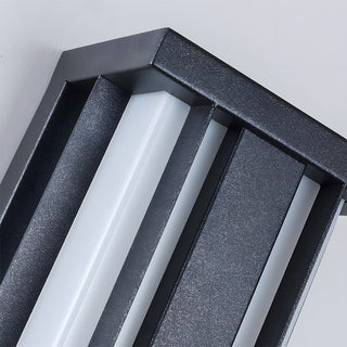 Outdoor LED Wall Light - Modern Black Waterproof Multifunctional Garden Lamp