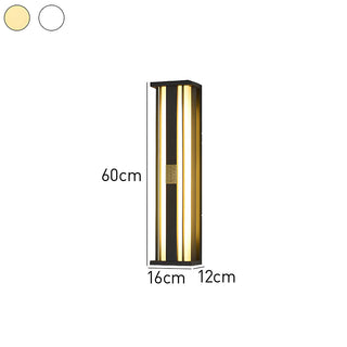 Outdoor LED Wall Light - Modern Black Waterproof Multifunctional Garden Lamp