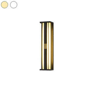 Outdoor LED Wall Light - Modern Black Waterproof Multifunctional Garden Lamp