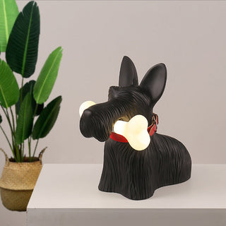 Modern resin cartoon dog table lamp — LED whimsical design