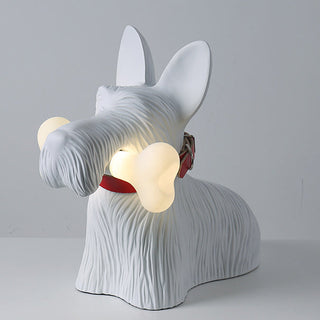 Dog cartoon resin table lamp — modern LED warm glow