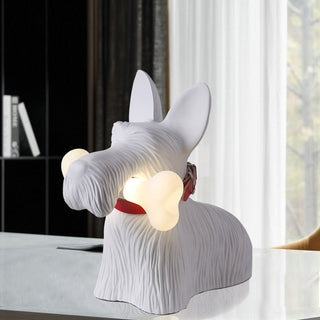 Modern dog cartoon lamp wide — resin LED warm