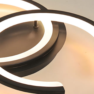 Modern LED Ceiling Light - Multi Head Ceiling Light with Metal Ring Design