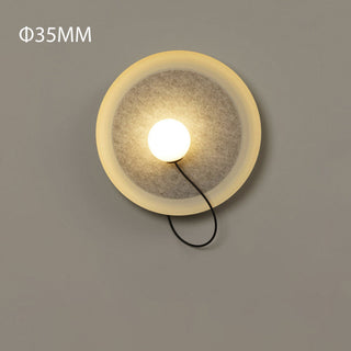 Round adjustable modern wall sconce — customizable direction