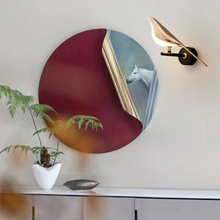 LED bird acrylic modern wall sconce soft glow ambient