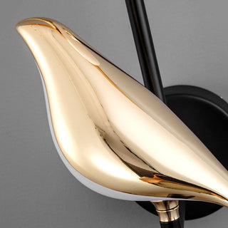 Modern soft glow LED bird acrylic wall sconce — lamp