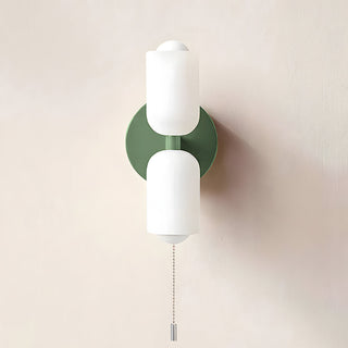 Modern indoor double head creamy elegant wall lamp — sconce