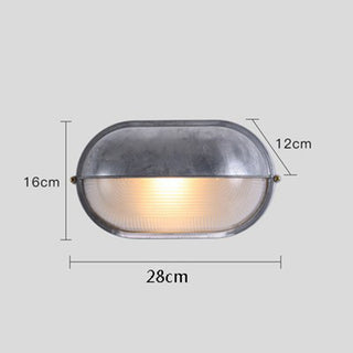 Modern waterproof outdoor aluminum wall lamp close-up — sconce