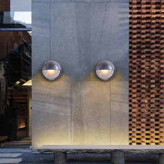 Waterproof aluminum outdoor wall sconce illuminated — modern