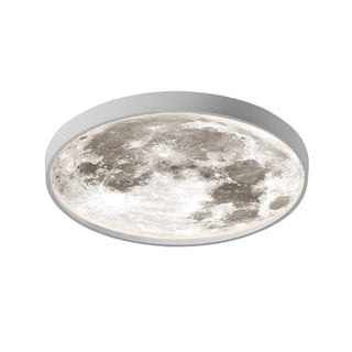 Moon ceiling lamp from below, soft diffused LED ceiling light