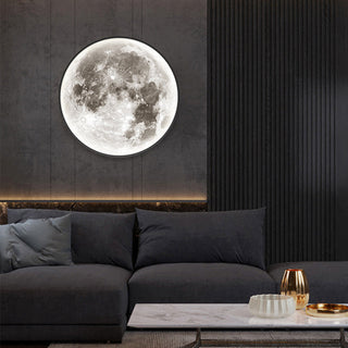 Creative moon-shaped ceiling lamp, flush mount LED ceiling light