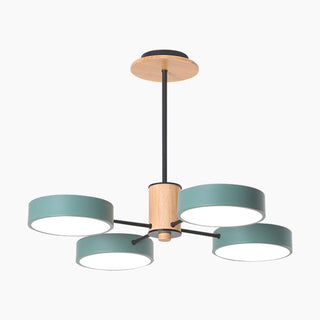 LED Branched Pendant Light - Modern Ceiling Light With Iron Wood Acrylic Fixture