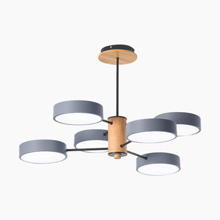 LED Branched Pendant Light - Modern Ceiling Light With Iron Wood Acrylic Fixture