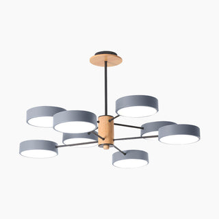 LED Branched Pendant Light - Modern Ceiling Light With Iron Wood Acrylic Fixture