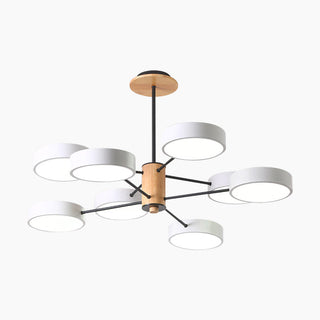 LED Branched Pendant Light - Modern Ceiling Light With Iron Wood Acrylic Fixture