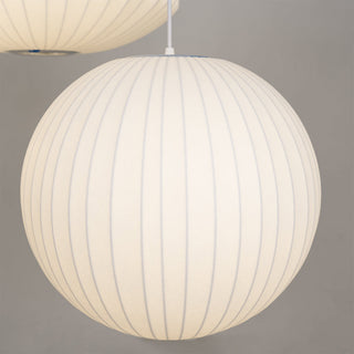 Suspension nordique - Lampe soucoupe lanterne blanche pour éclairage de salon