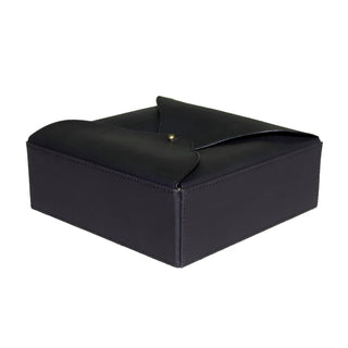 black desk organizer set modern vegan leather rose gold office accessories display view