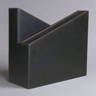 black desk organizer set modern vegan leather rose gold office accessories natural view