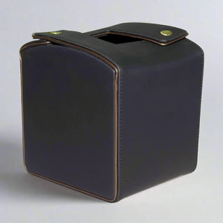 black desk organizer set modern vegan leather rose gold office accessories top view