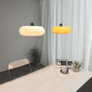 Suspension Vintage – Lampe Suspendue Bauhaus Ronde en Verre pour Salle à Manger