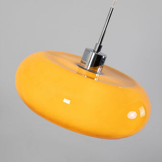 Suspension Vintage – Lampe Suspendue Bauhaus Ronde en Verre pour Salle à Manger