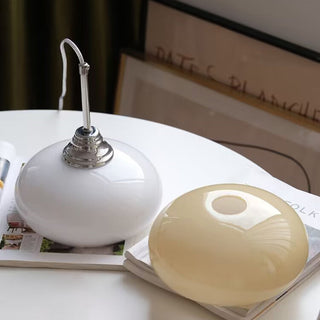 Nordic Bauhaus glass iron pendant styled — small bedroom lamp