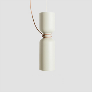 Nordic pendant lamp with sleek metal shade and cord