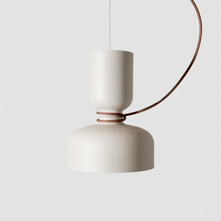 Adjustable Nordic metal pendant over kitchen counter
