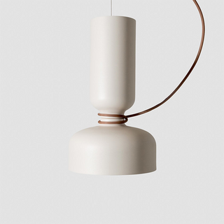 Scandinavian metal ceiling lamp with adjustable length