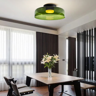 Modern Glass Ceiling Lamp - Designer Creative Glass Fixture for Living Room Lighting