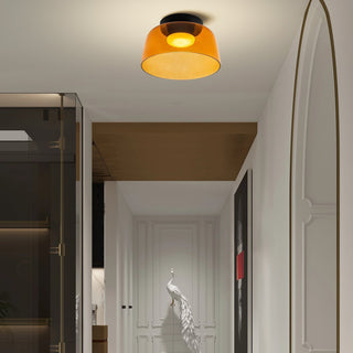 Modern Glass Ceiling Lamp - Designer Creative Glass Fixture for Living Room Lighting