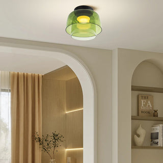 Modern Glass Ceiling Lamp - Designer Creative Glass Fixture for Living Room Lighting