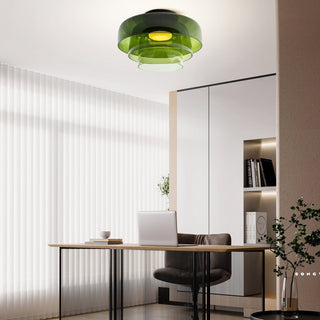 Modern Glass Ceiling Lamp - Designer Creative Glass Fixture for Living Room Lighting