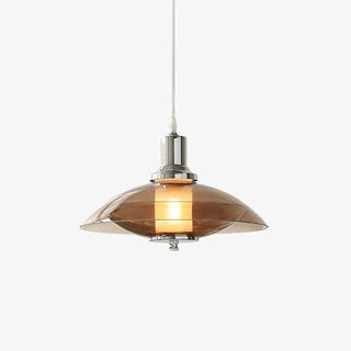 Nordic Pendant Light - Clear Glass Pendant Light With Adjustable Cord & Iron Fixture