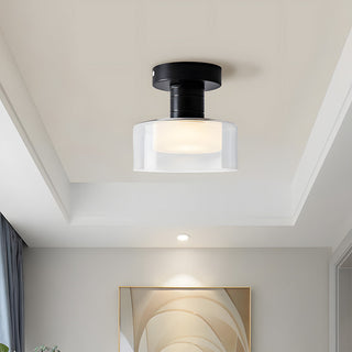 Nordic hallway ceiling fixture glass – modern iron LED