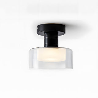 Nordic glass ceiling fixture LED – iron frame hallway