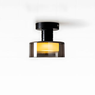 LED hallway ceiling light Nordic glass – modern iron frame