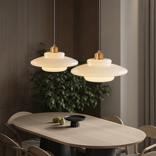 Elegant Nordic glass pendant lamp for dining room