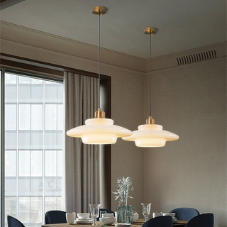 Minimalist pendant with elegant glass — Scandinavian