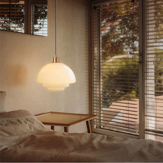 Minimalist glass pendant lamp — Nordic elegant design